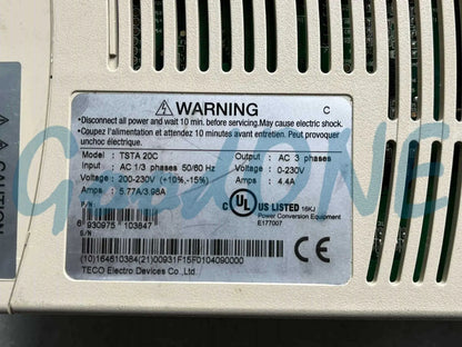 new Teco TSTA20C Servo Drive - TECO [4]