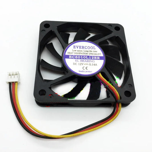 new for EVERCOOL EC6010L12ER DC12V 0.14A 60*60*10MM 3wire cooling fan - EVERCOOL [1]