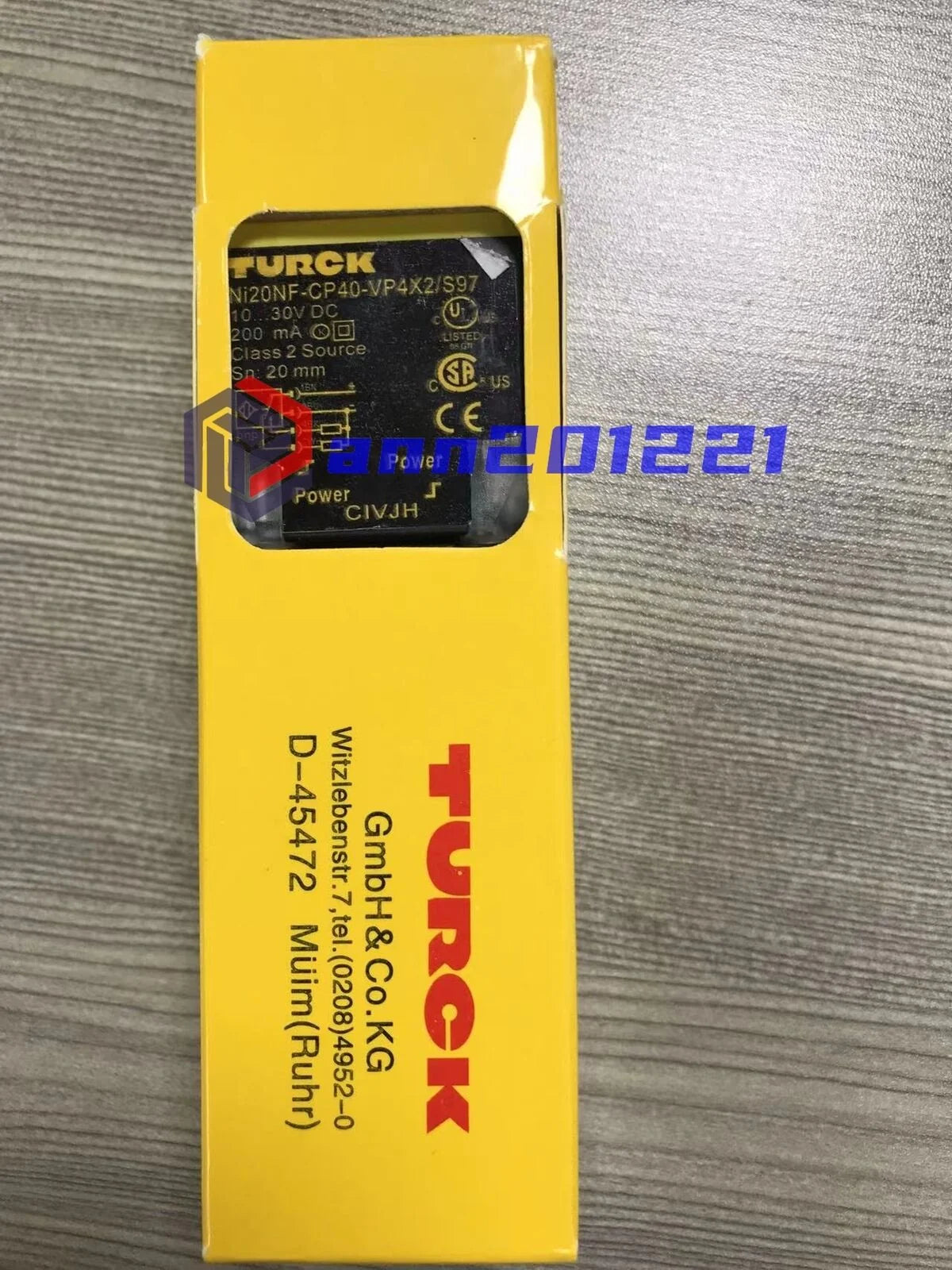 new one Turck Inductive Proximity Sensor NI20NF-CP40-VP4X2 - TURCK [1]