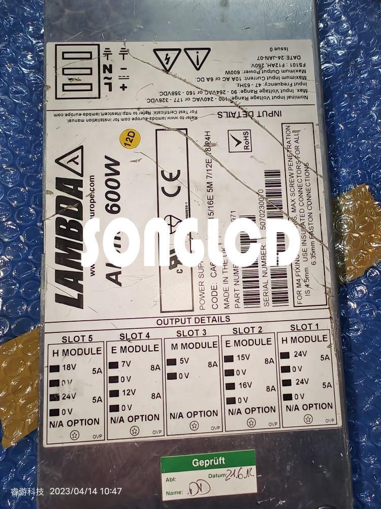 Alpha 600W H60971 Power Supply Unit - Reliable Performance - ASSUMED VENDOR
