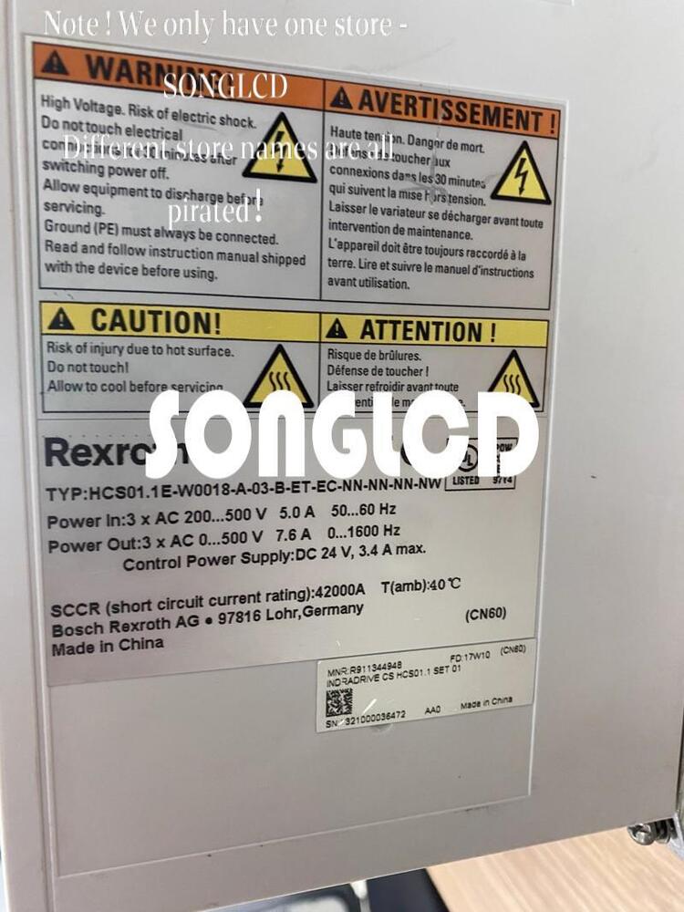 Bosch Rexroth HCS01.1E-W0028-A-03-B-ET-EC-NN-NN-NN-NW Drive - BOSCH REXROTH