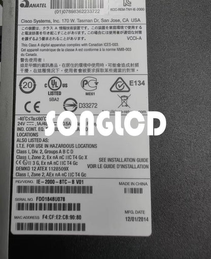 1PCS IE-2000-8TC-B V01 Industrial Ethernet Switch - OPC