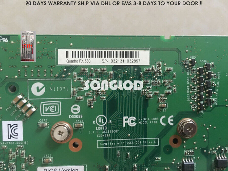 Quadro FX580 512MB PCI-E Graphics Card for High-Performance Workstations - NVIDIA