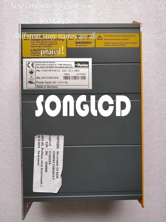 Compax3 C3S038V4F12 Servo Drive I20 T11 M00 - COMPAX