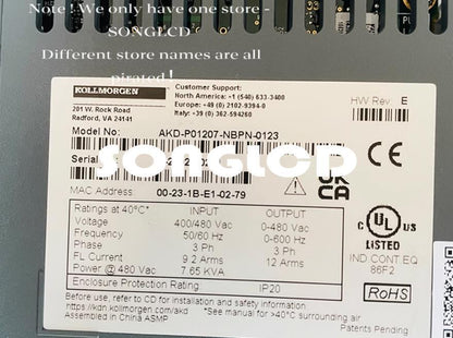 AKD-P01207-NBPN Servo Drive 750W - AKD