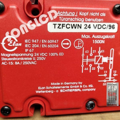 TZFCWN 24 VDC Relay - 1 Piece New - ASSUME VENDOR NAME