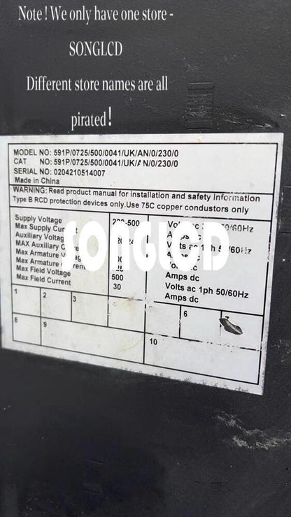 591P 0725/500/0041/UK/AN/0/230/0 Industrial Part - OMRON