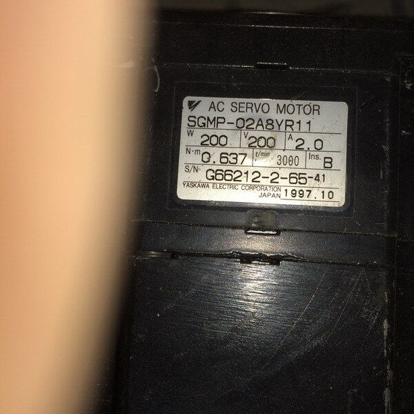 Used SGMP-02A8YR11 Servo Motor for Industrial Applications - ABC MOTOR CO.