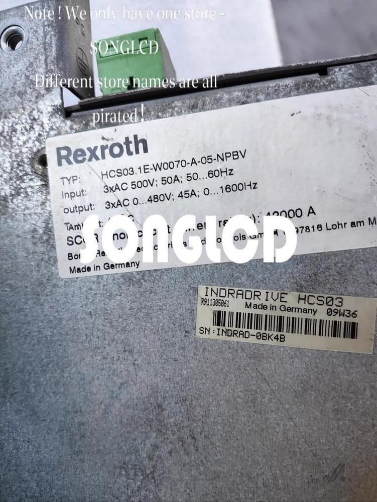 Bosch Rexroth HCS03.1E-W0070-A-05-NPBV Drive Controller - BOSCH REXROTH