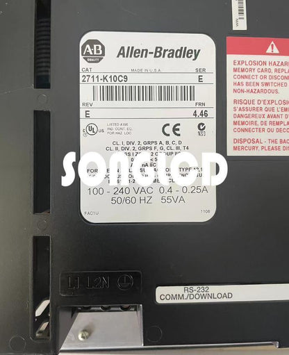 2711-K10C9 HMI Panel - Compact Touchscreen Display - COMPACT