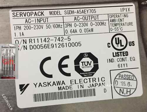 Yaskawa SGDH-A5AEY705 Servo Drive 200V 750W - YASKAWA