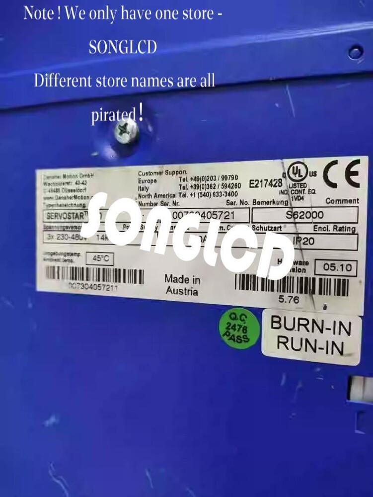 1PCS SERVOSTAR620 S62000 Servo Drive - SERVOSTAR