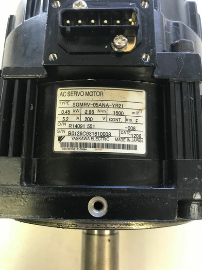 1pcs yaskawa sgmrv-05ana-yr21 servo motor for motoman robot - YASKAWA