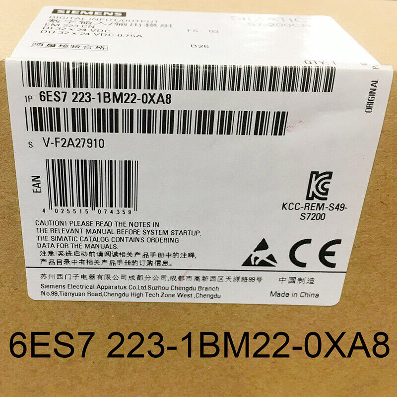 1PCS New Siemens 6ES7223-1BM22-0XA8 6ES7 223-1BM22-0XA8 PLC