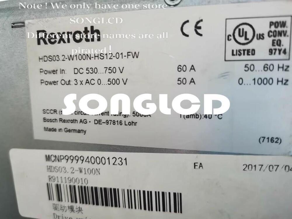 Bosch HDS03.2-W100N-HS12-01-FW Drive Controller - BOSCH