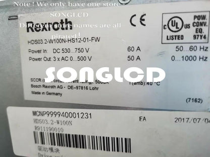 Bosch HDS03.2-W100N-HS12-01-FW Drive Controller - BOSCH