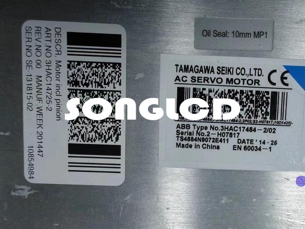 3HAC17484-2/02 & 3HAC14725-2 New Model Parts for Industrial Use - 3HA