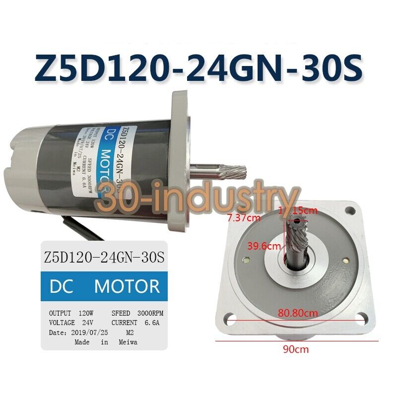 New 301(M2) Automatic Baler Motor Z5D120-24GN-30S 24V 120W - KOEED