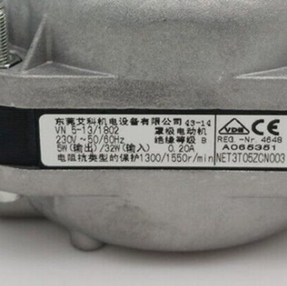 ELCO VN 5-13/1802 Fan Motor 5W 230V 50/60Hz - ELCO