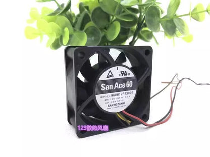 SANYO 9G0612P4S001 6025 DC12V 0.67A 6CM 4-Wire High Airflow Cooling Fan