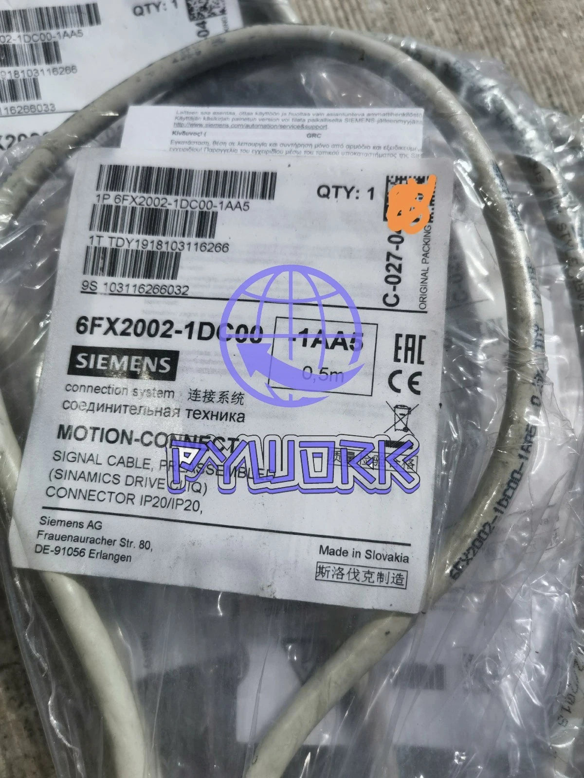 1Pcs 6FX2002-1DC00-1AA5 network cable~