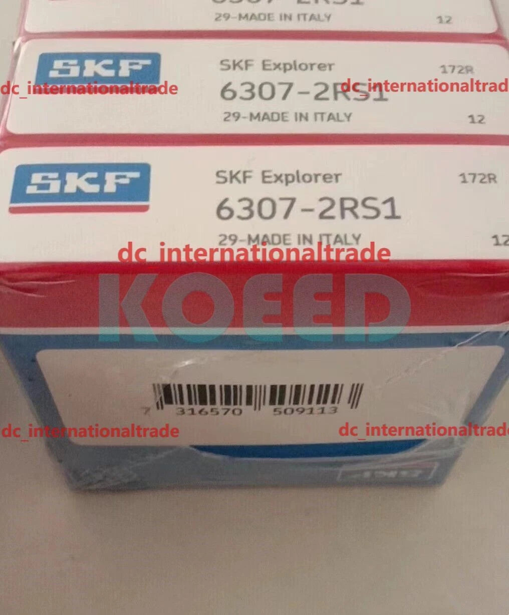 SKF 6307-2RS1 single row deep groove ball bearing 1PCS #DC