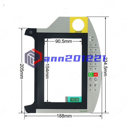 KEBA Touchscreen Panel AT-4041 Linz for KeTop T70-rqa-AKO-LK with Keypad Switch - KEBA