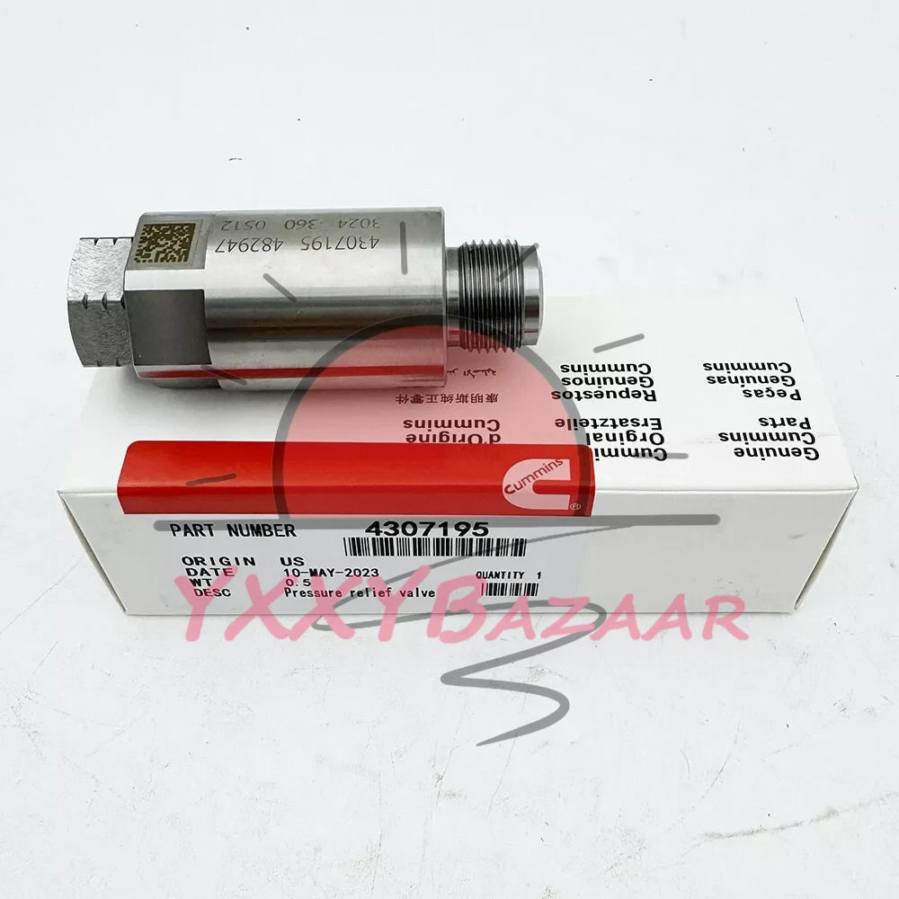 OEM 4307195 / 5473196 Pressure Relief Valve for Cummins ISX15 QSX15 2011-2017
