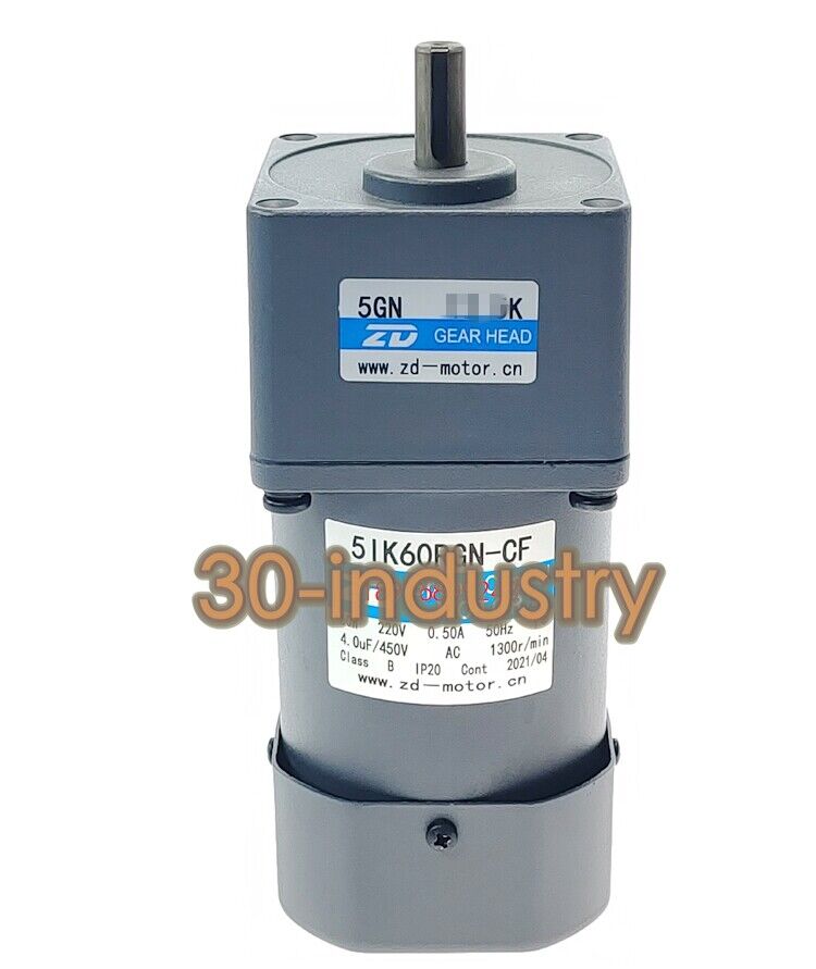ZD 5IK60RGN-CF Gear Reducer Motor 220V - High Efficiency Performance - ZD