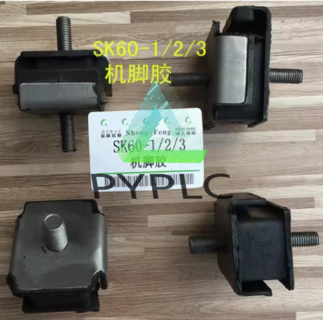 4Pcs ENGINE MOUNT FITS Excavator KOBELCO SK60-1 SK60-2 SK60-3
