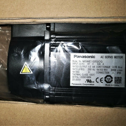 Panasonic AC Servo Motor MSME102GCG - In Box, 1-Year Warranty - PANASONIC