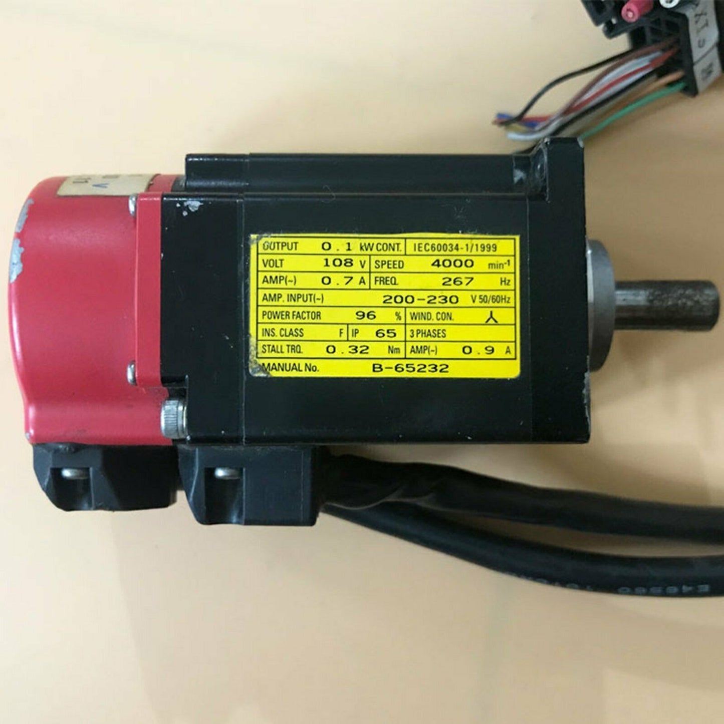 used Fanuc A06B-0112-B075 servo motor in good condition - FANUC
