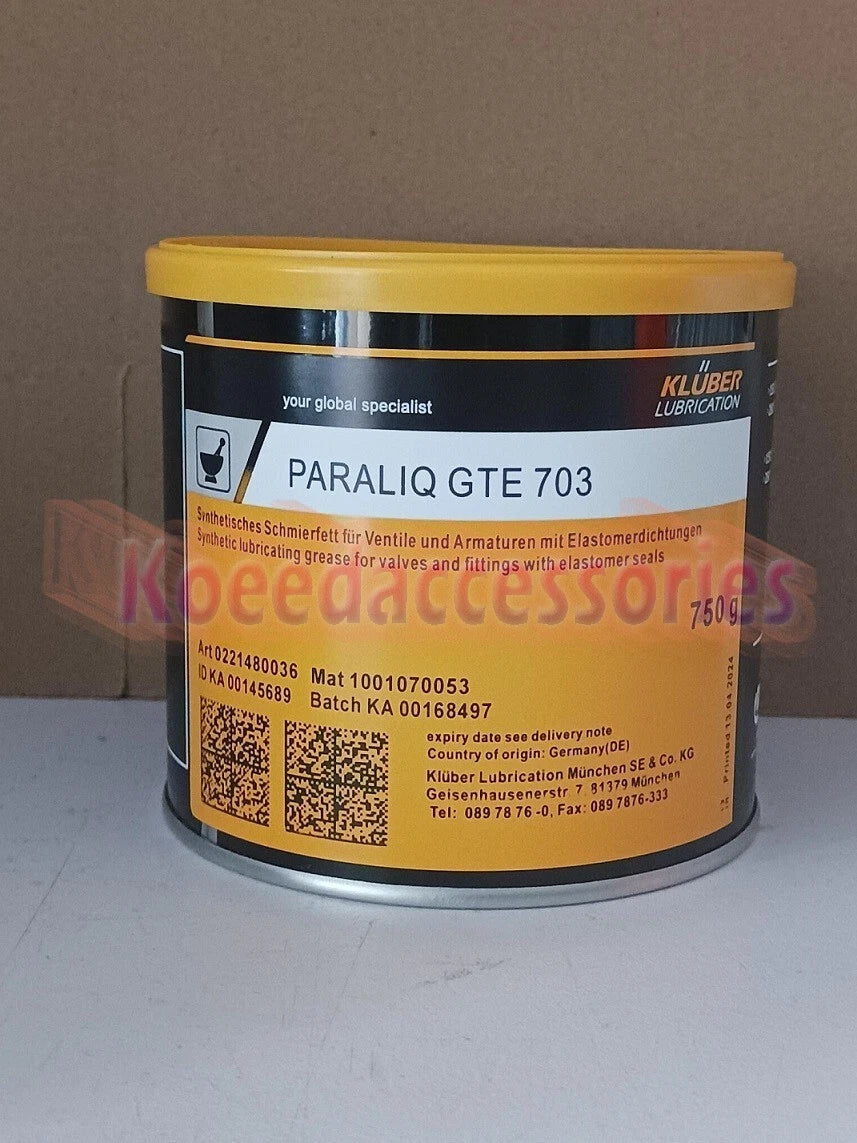 1PCS KLUBER Lubrication PARALIQ GTE 703 Grease 750g (26.5 OZ) Free shipping