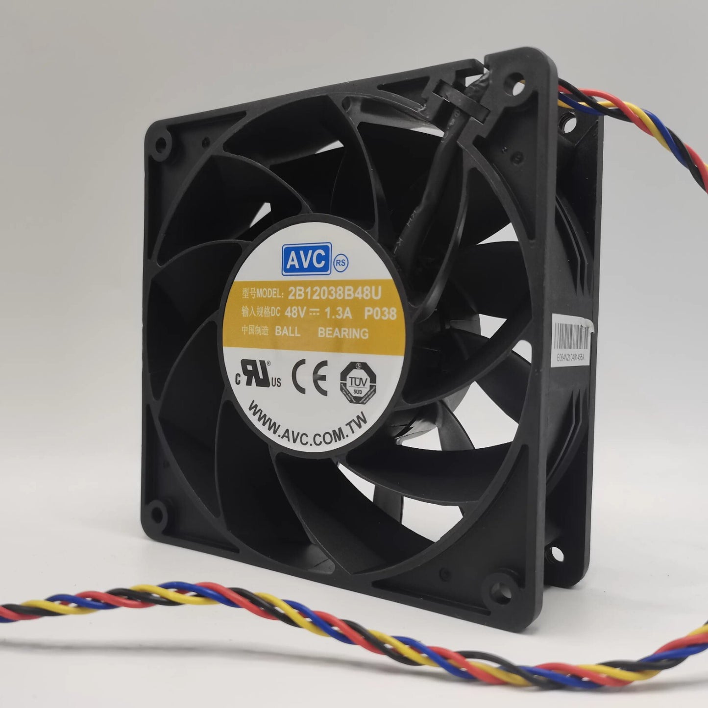 AVC 2B12038B48U DC48V 1.3A 12CM 4-Pin Silent Cooling Fan