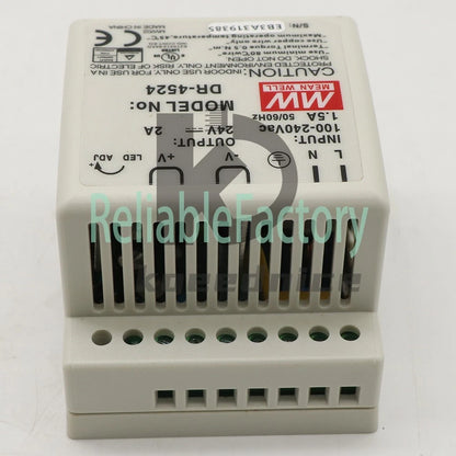 1PCS Meanwell DR-4524 Ac To Dc Din-Rail Power Supply 24V 2 Amp 48W 1.5"