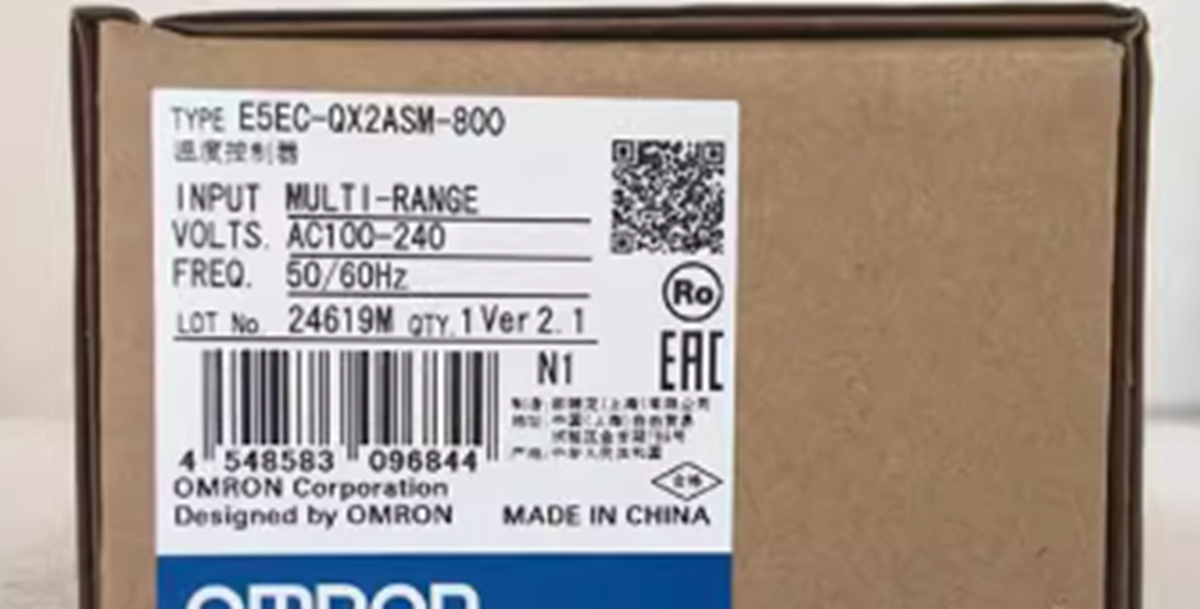 Omron E5EC-QX2ASM-800 Temperature Controller 100-240VAC - Precision temperature control system with auto-on technology, compatible with AC voltage input - OMRON