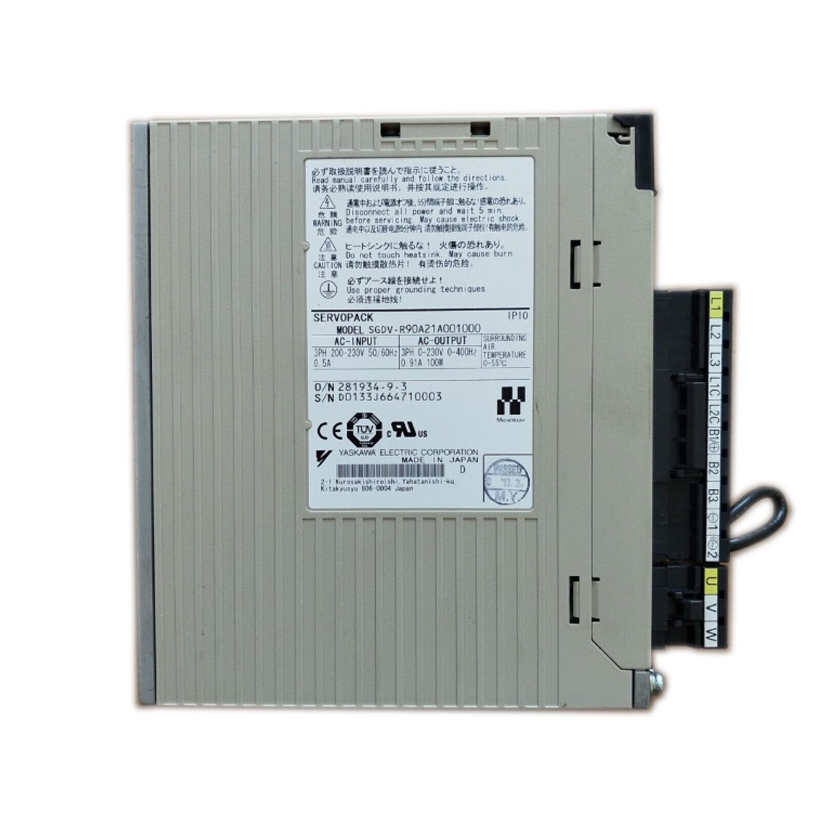 Yaskawa Yaskawa SGDV-R90A21A 1PC Servo Drive Yaskawa Yaskawa SGDV-R90A21A - YASKAWA