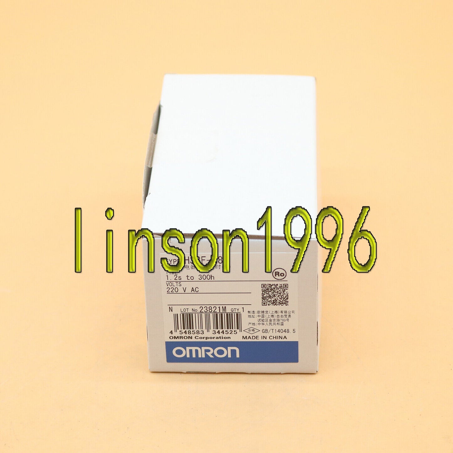 OMRON Relay Dual Timer H3BF-N8 220VAC 1.2s-300h FAST SHIP - OMRON