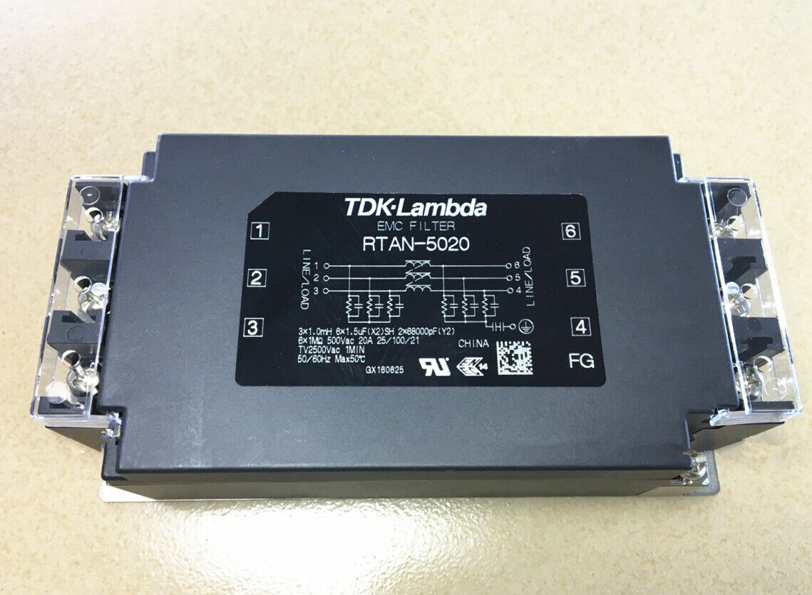 new 1pcs RTAN-5020 TDK Lambda 3-phase Power Filter EMC Filter 500V 20A - TDK