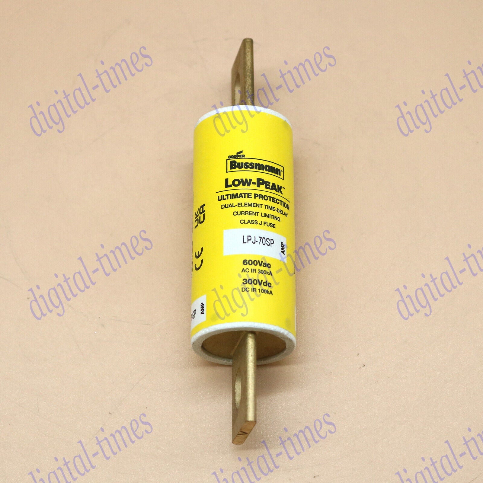 new one  Bussmann LPJ-70SP Dual-Element Time Delay Fuse 600 Volt 70 Amp