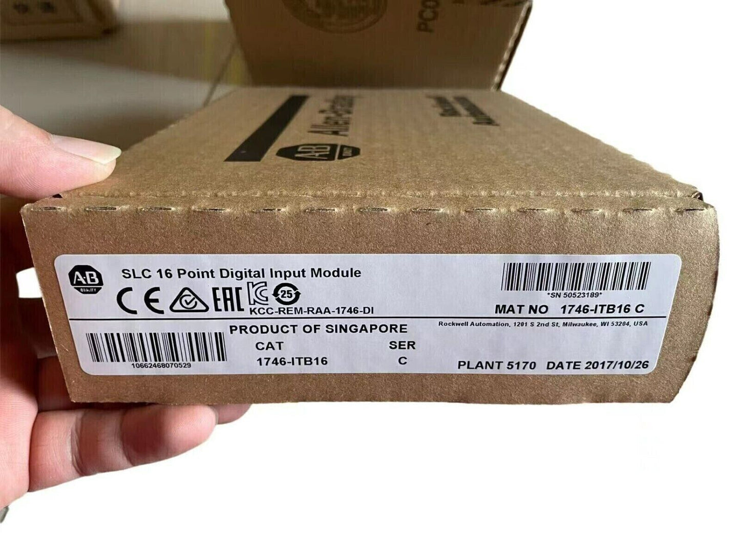 New Factory Sealed AB 1746-ITB16 SER C SLC 500 16 Point Digital Input Module - FACTORY SEALED