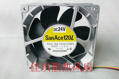 1pcs Sanyo 9GL1224J1D01 DC24V 1.0A 12 cm fan
