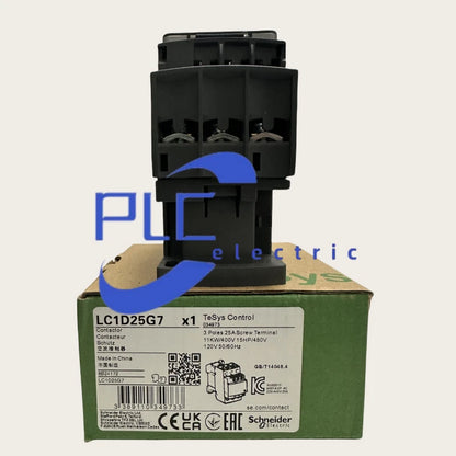 LC1D25G7 Schneider contactor 3 phase 3 NO, 120VAC 50/60Hz coil US Inventory