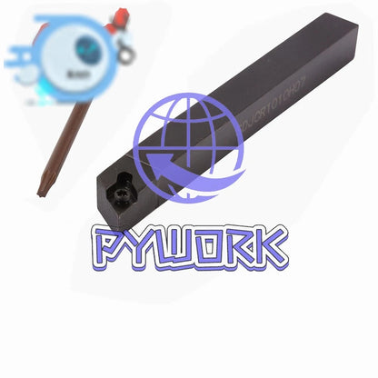 SDJCR1010H07 CNC Carbide Lathe Turning Tool Holder + 10pcs DCGT070204-AK Inserts