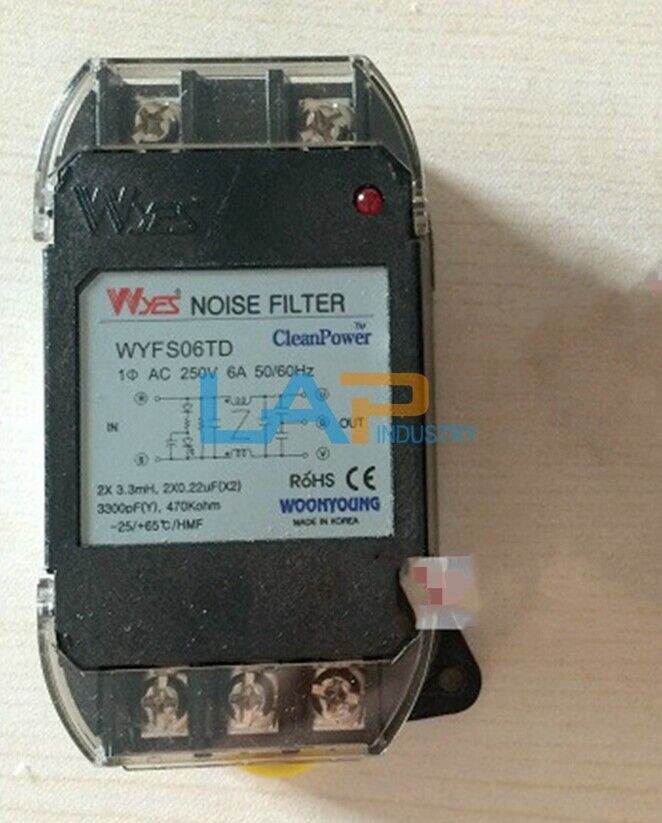 W00NYOUNG WYFS06TD Filter - AC250V 6A 50/60HZ - W00NYOUNG