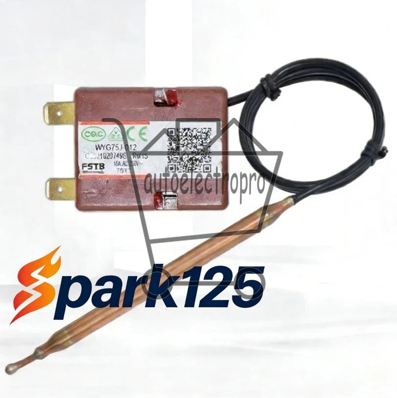 1PC Electric water heater thermostat 75 degrees 16A thermostat switch WYG75J-012