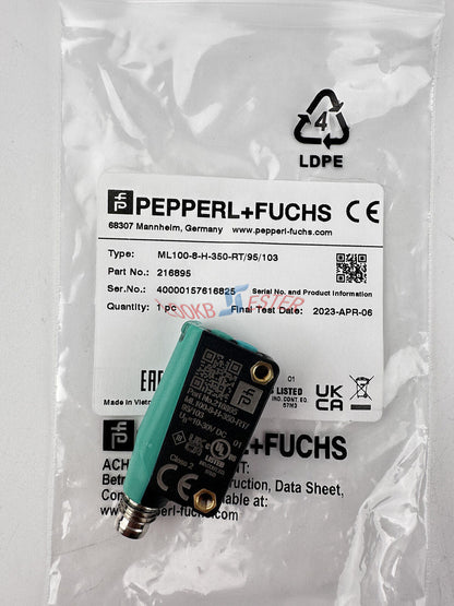 new ML100-8-H-350-RT/95/103 PEPPERL+FUCHS BACKGROUND SUPPRESSION SENSOR 350MM - PEPPERL+FUCHS
