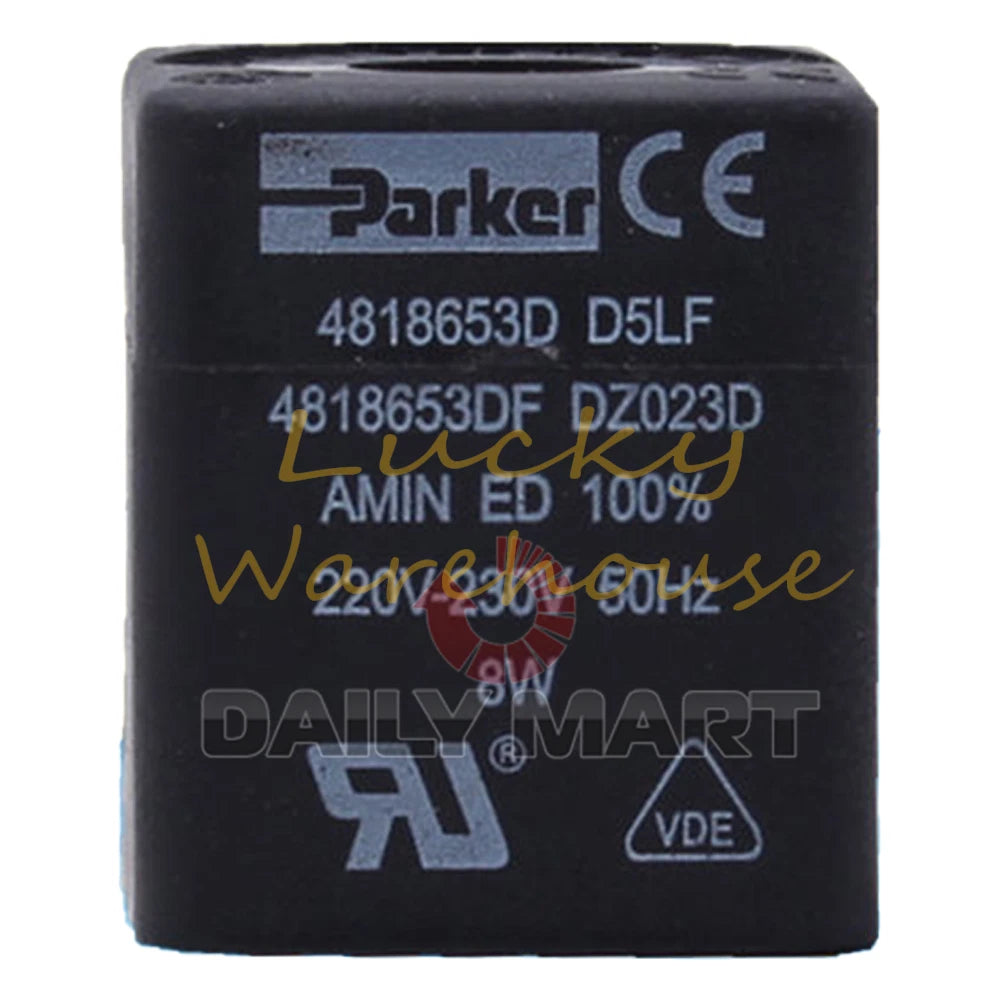 PARKER 4818653D D5LF Solenoid Valve Coil 220-230V 8W