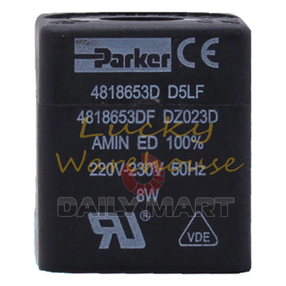 PARKER 4818653D D5LF Solenoid Valve Coil 220-230V 8W