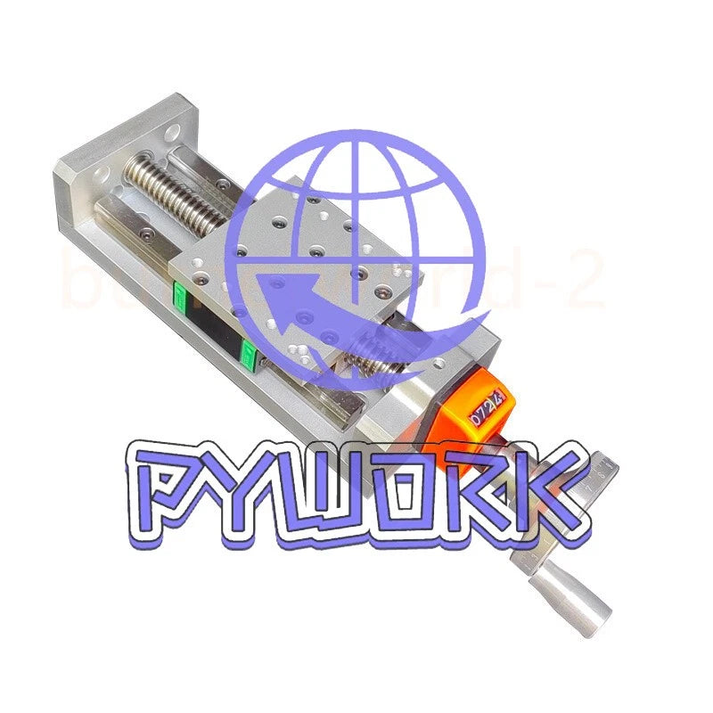 1PCS stroke 300mm Manual Linear Sliding Table Module T-shaped Screw Self-locking